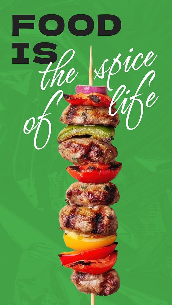 Food  quote Instagram story template