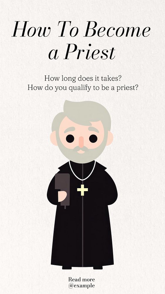 Become a priest Instagram story template