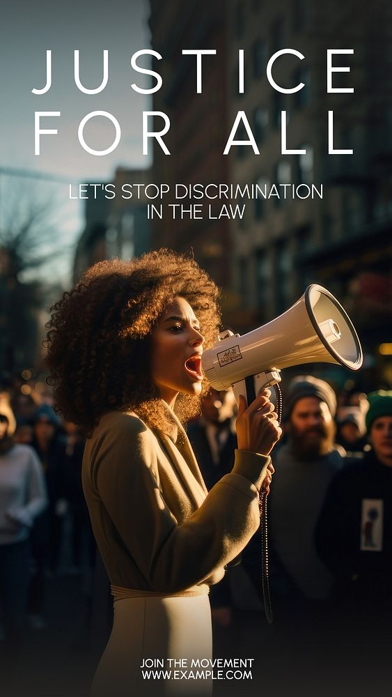 Discrimination in law Instagram post template