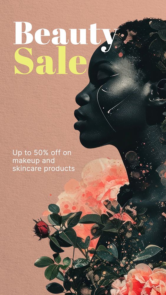 Beauty sale Instagram story template