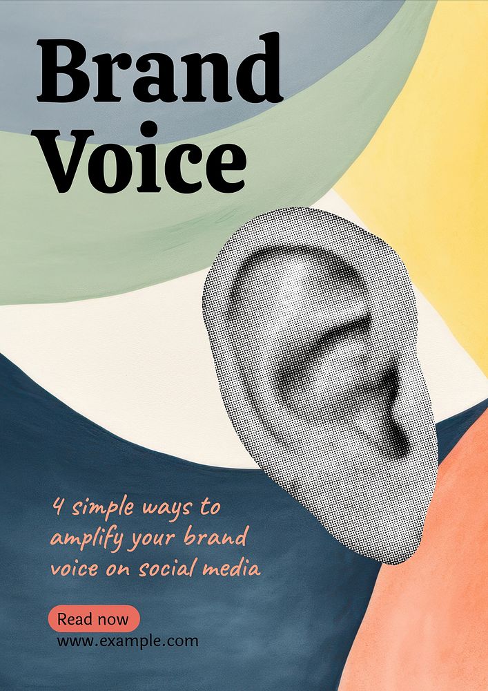 Brand voice poster template