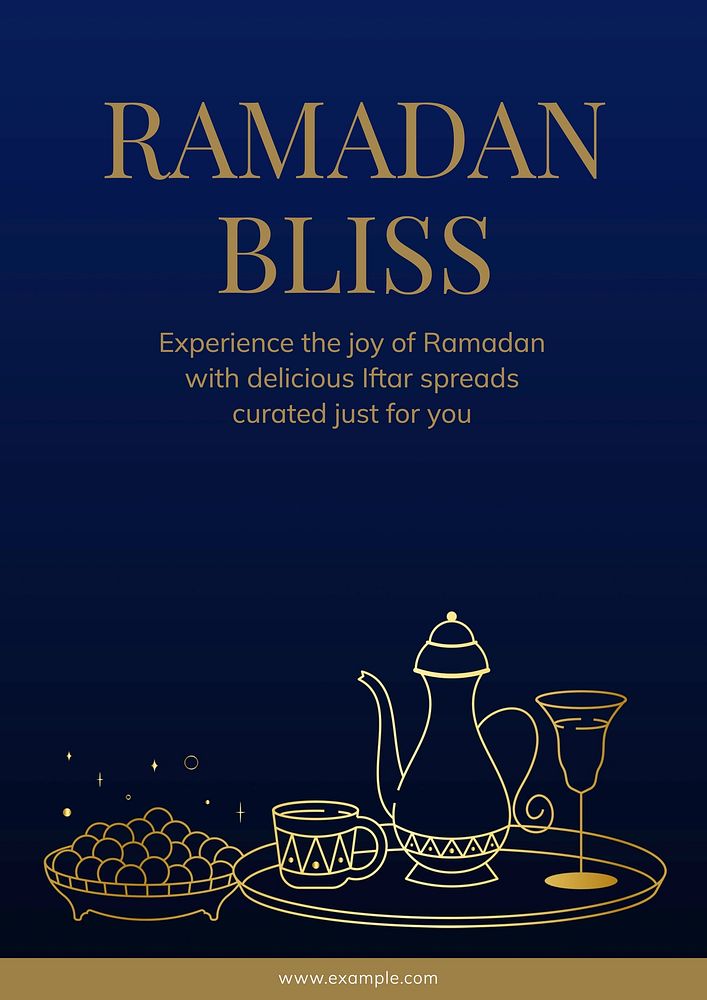 Ramadan bliss poster template