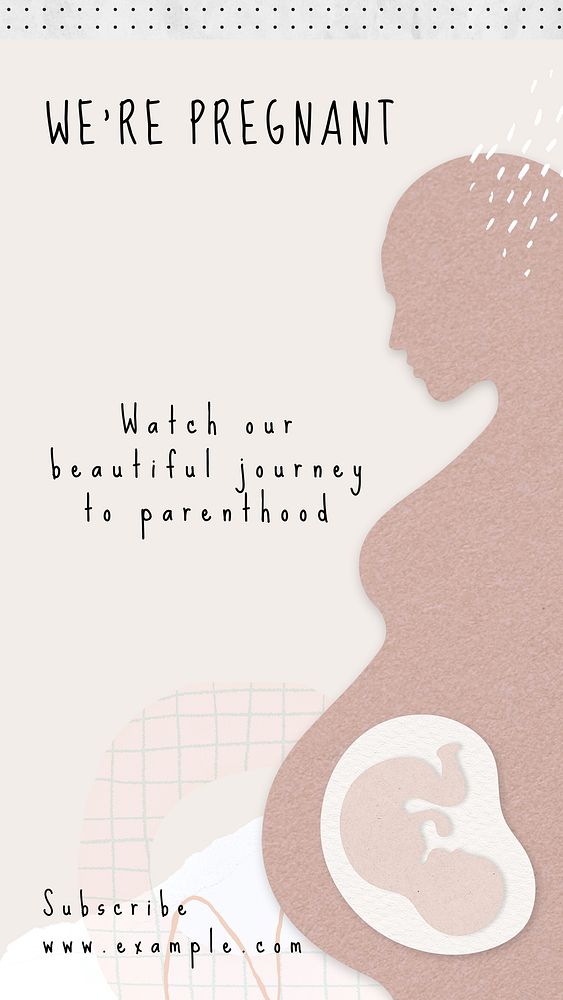We're pregnant Instagram story template