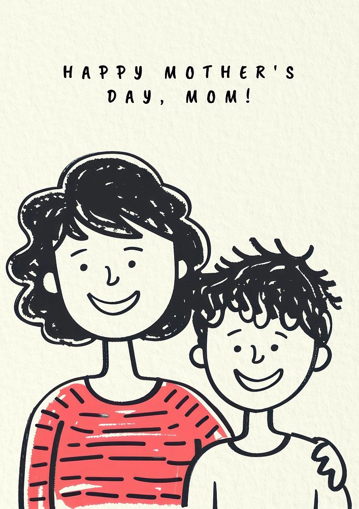 Mother's day  quote poster template