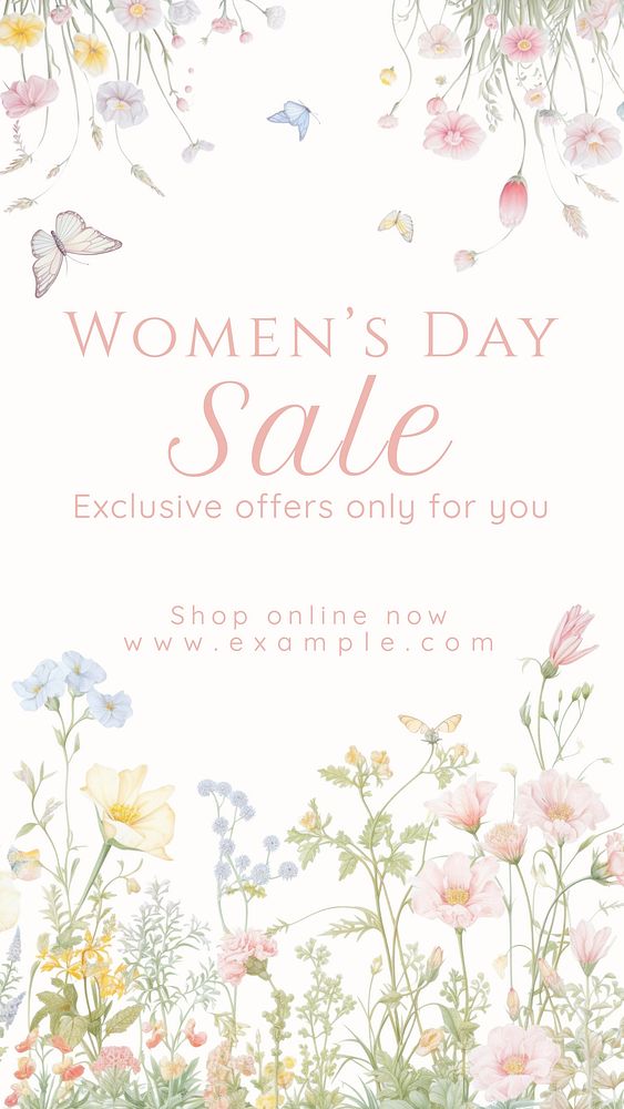 Women's day sale  Instagram post template