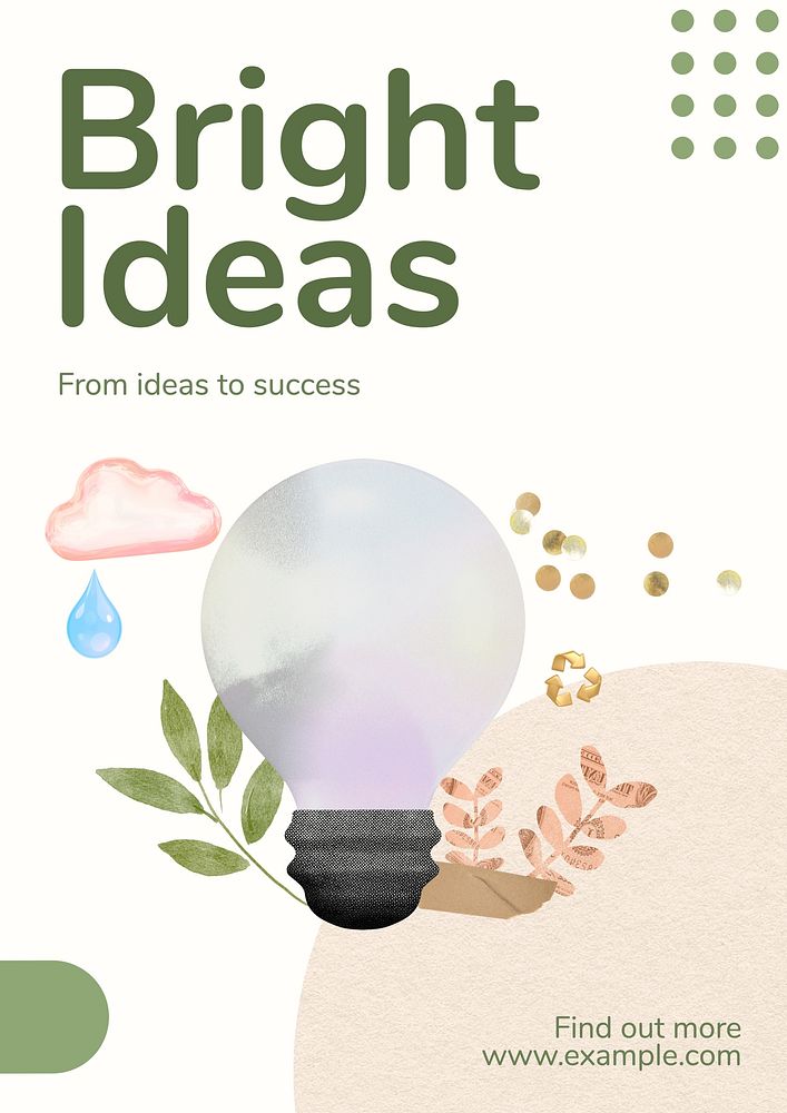 Bright ideas poster template