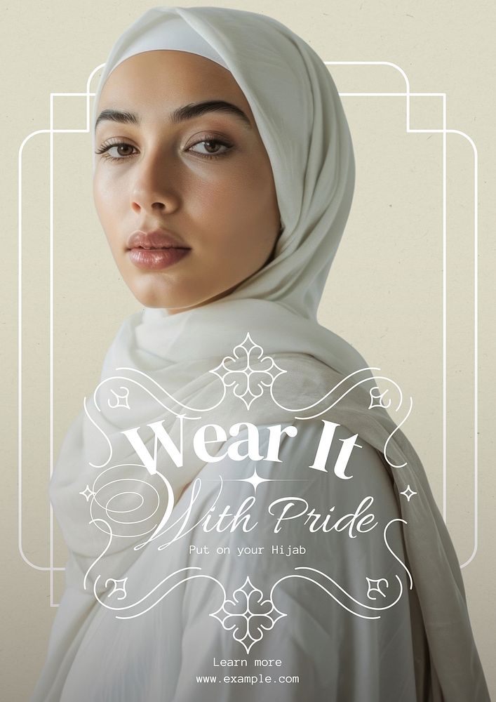 Wear it with pride poster template