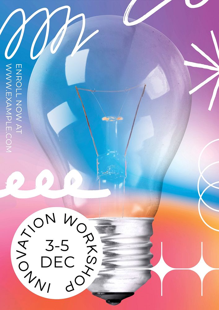 Innovation workshop   poster template