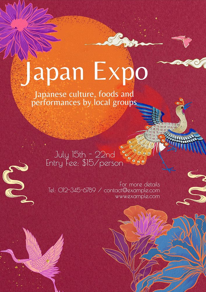 Japan Expo poster template