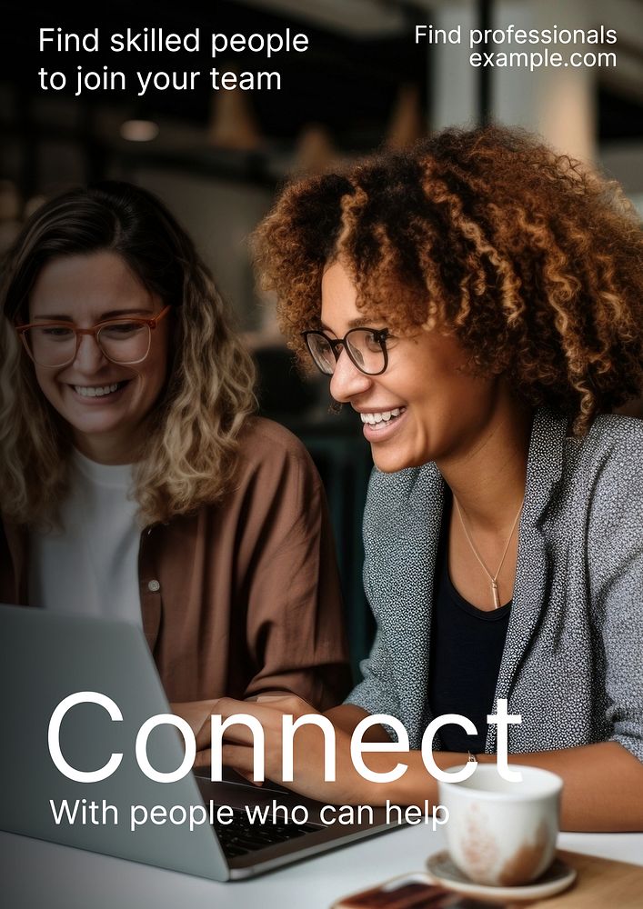 Connect poster template