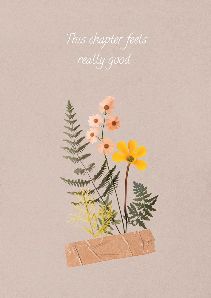 This chapter feels really good quote poster template