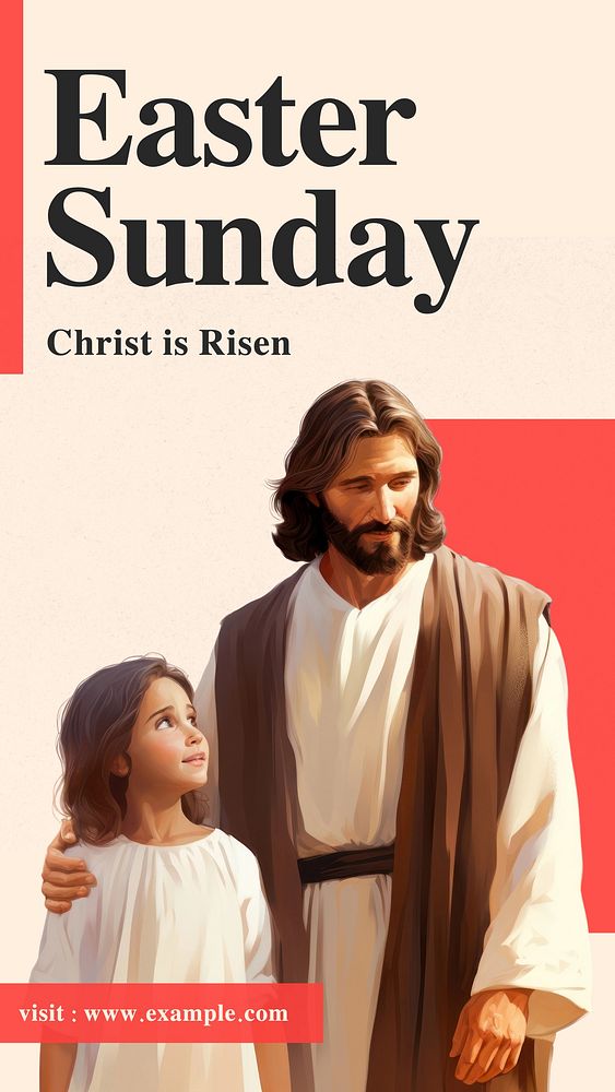 Easter Sunday Facebook story template