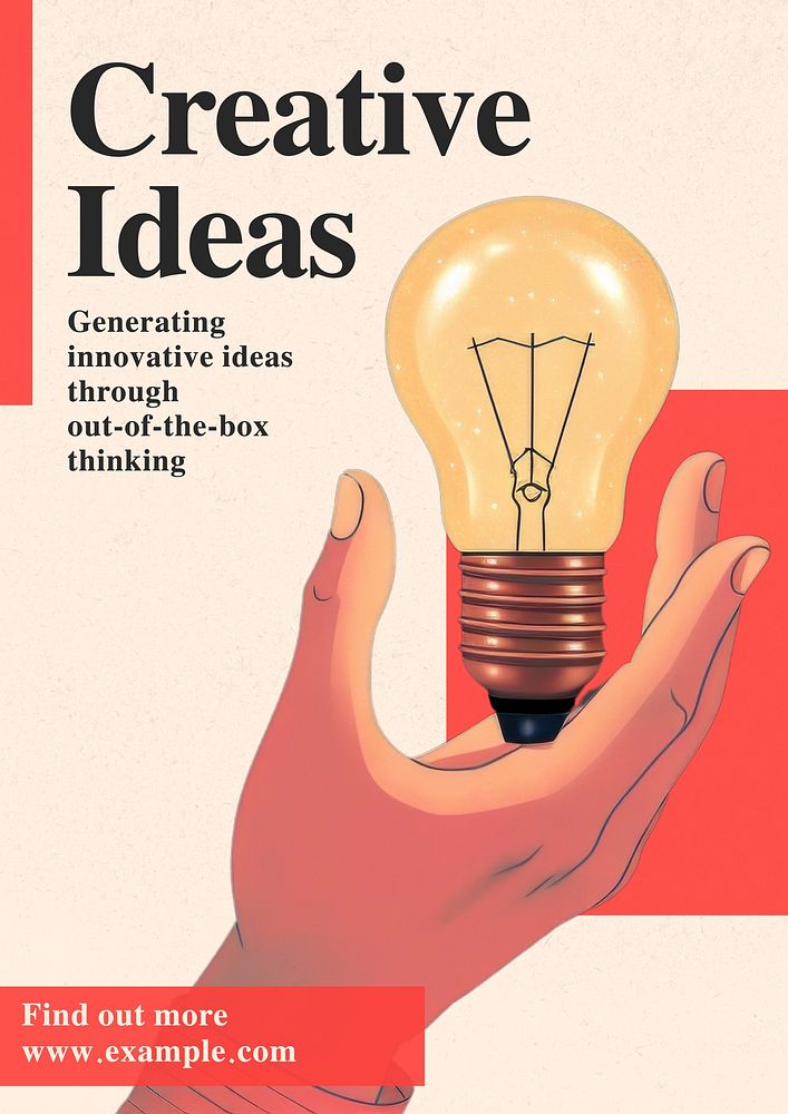 Creative ideas poster template