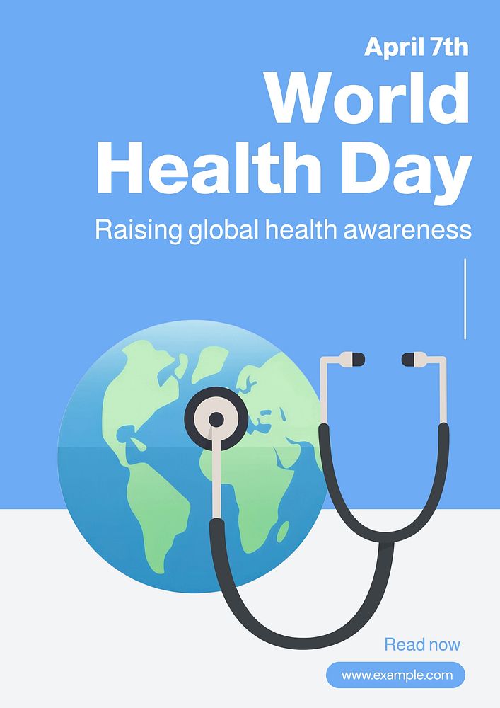 World Health Day poster template