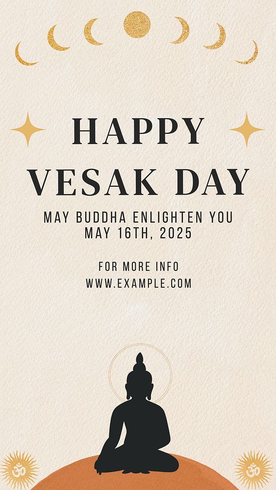 Happy Vesak Day Instagram post template