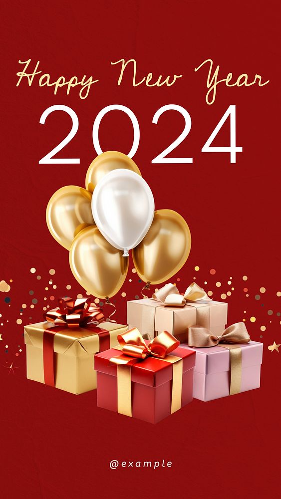 New Year 2024 Instagram story template
