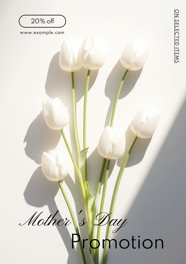 Mother's day promotion poster template