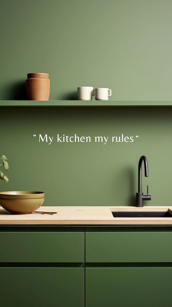 Kitchen quote  mobile wallpaper template