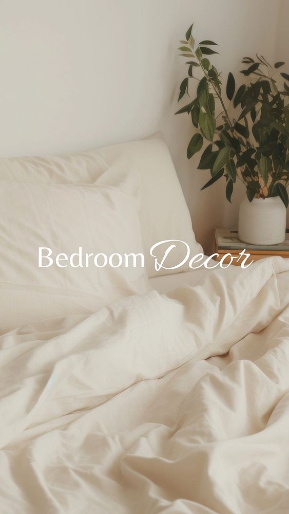 Bedroom decor Facebook story template