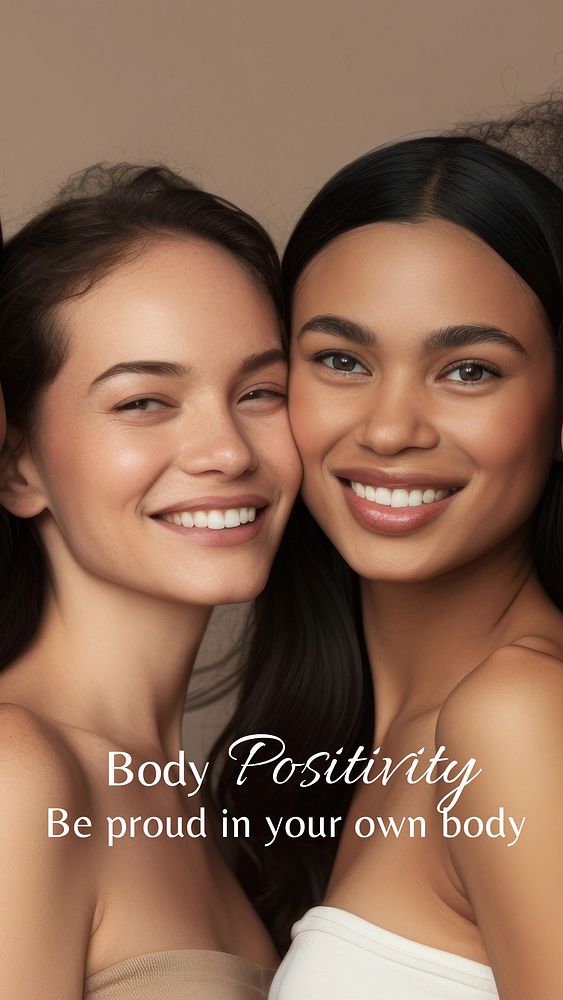 Body positivity blog  Instagram post template