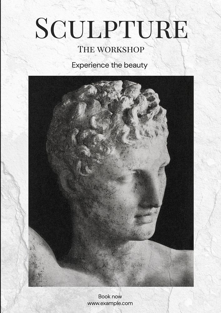 Sculpture workshop poster template