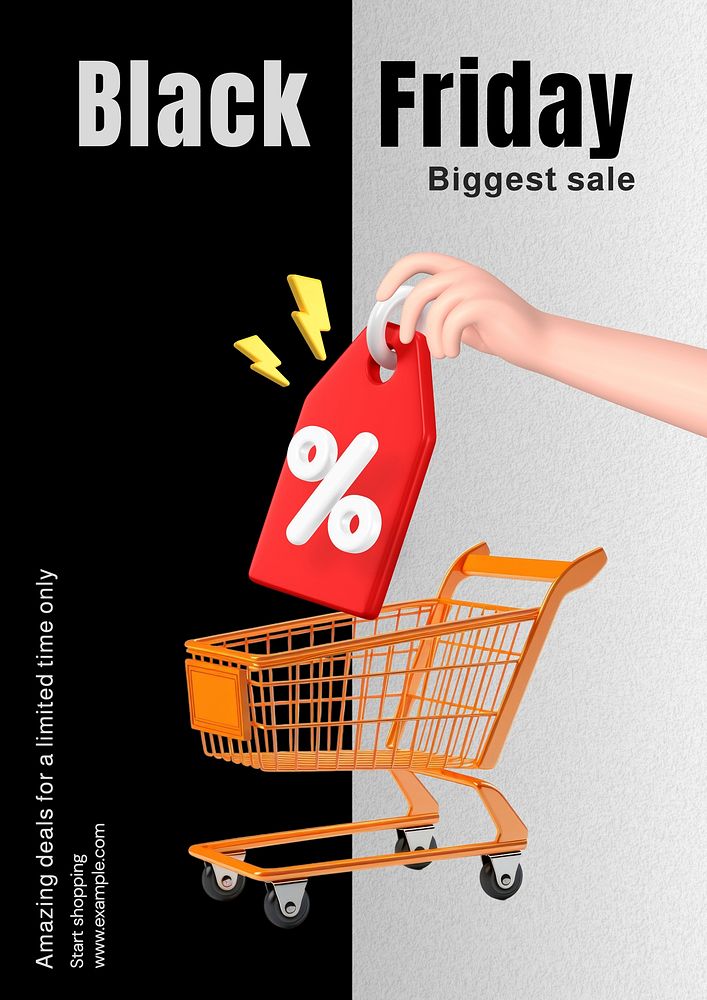 Black friday poster template