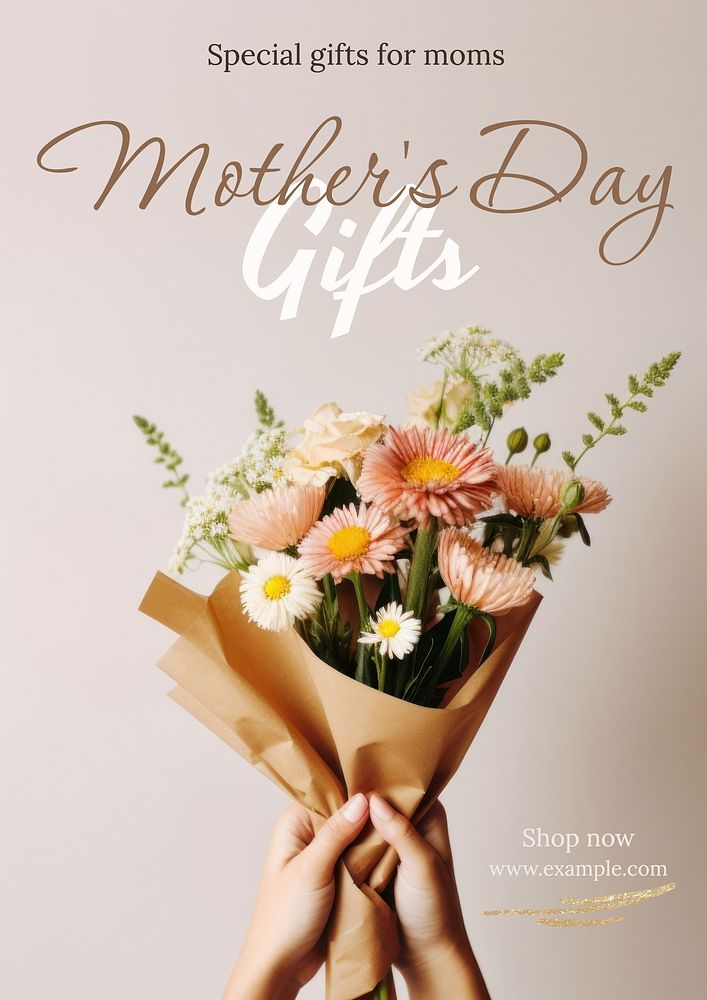 Mother's day gifts   poster template