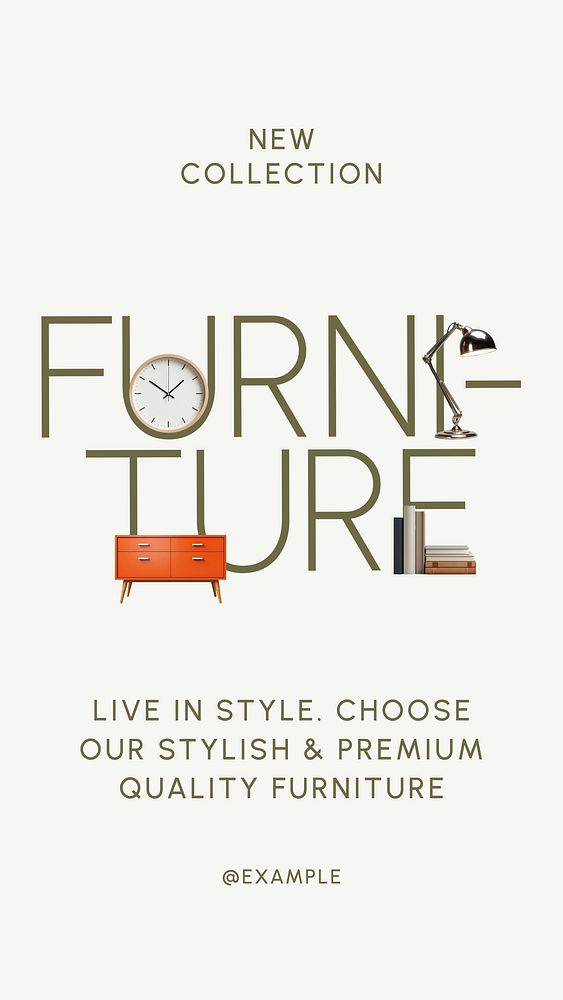 Furniture Instagram story template