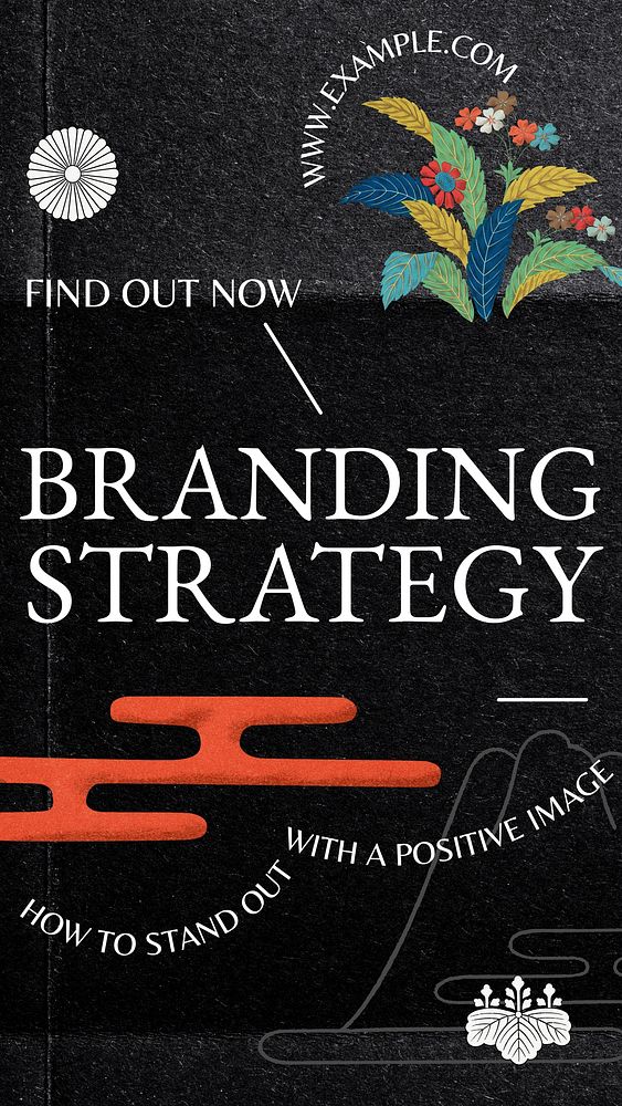 Branding strategy Facebook story template