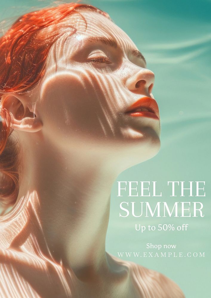 Summer sale   poster template