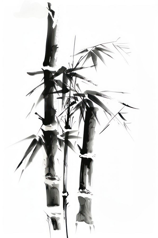 Bamboo japanese minimal person plant human.
