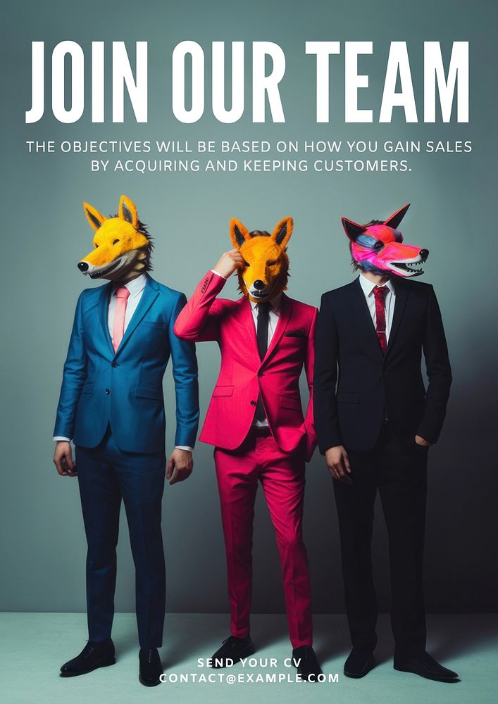 Join our team  poster template