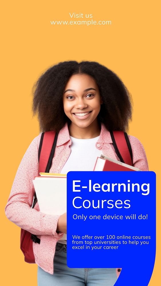 E-learning courses   Instagram story temple