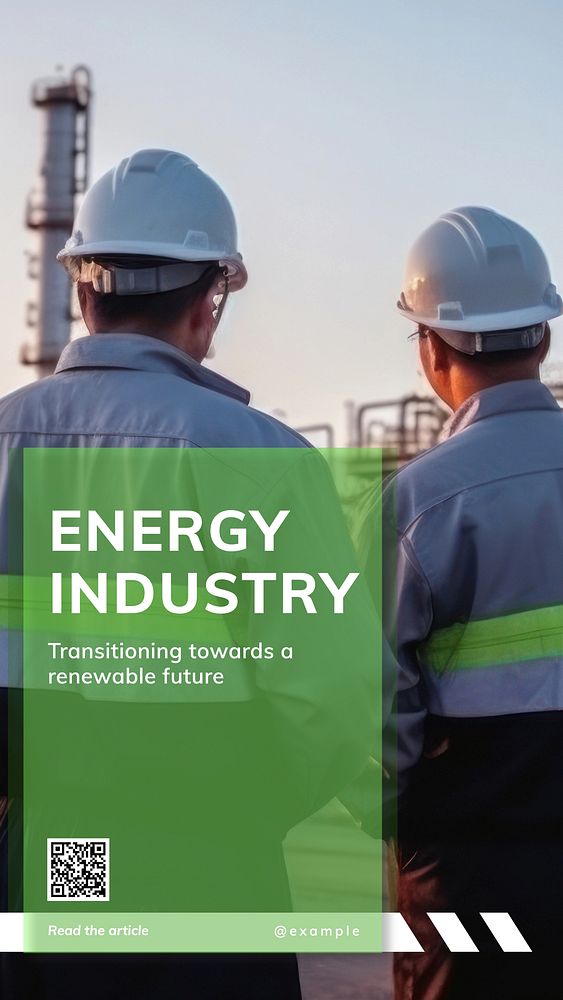Energy industry Instagram story template
