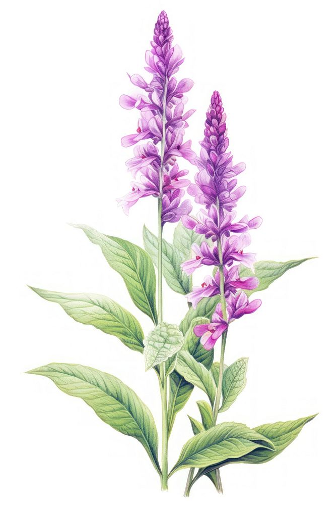 Salvia lavender foxglove blossom.