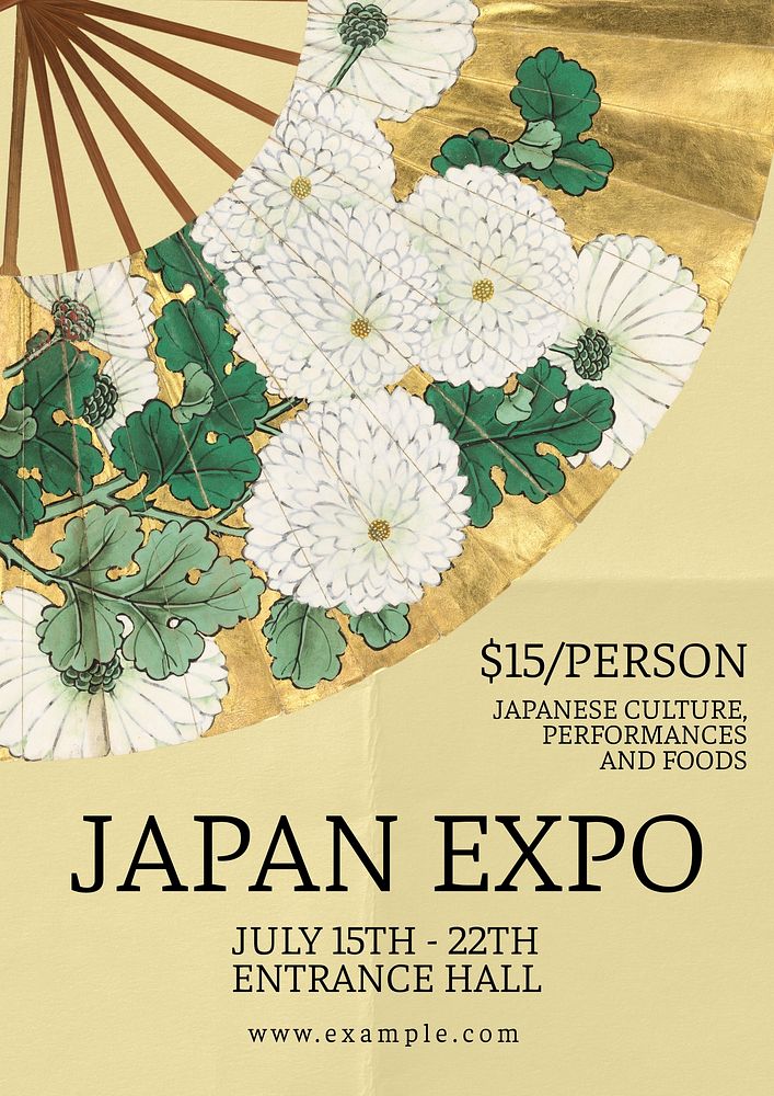 Japan Expo poster template and design