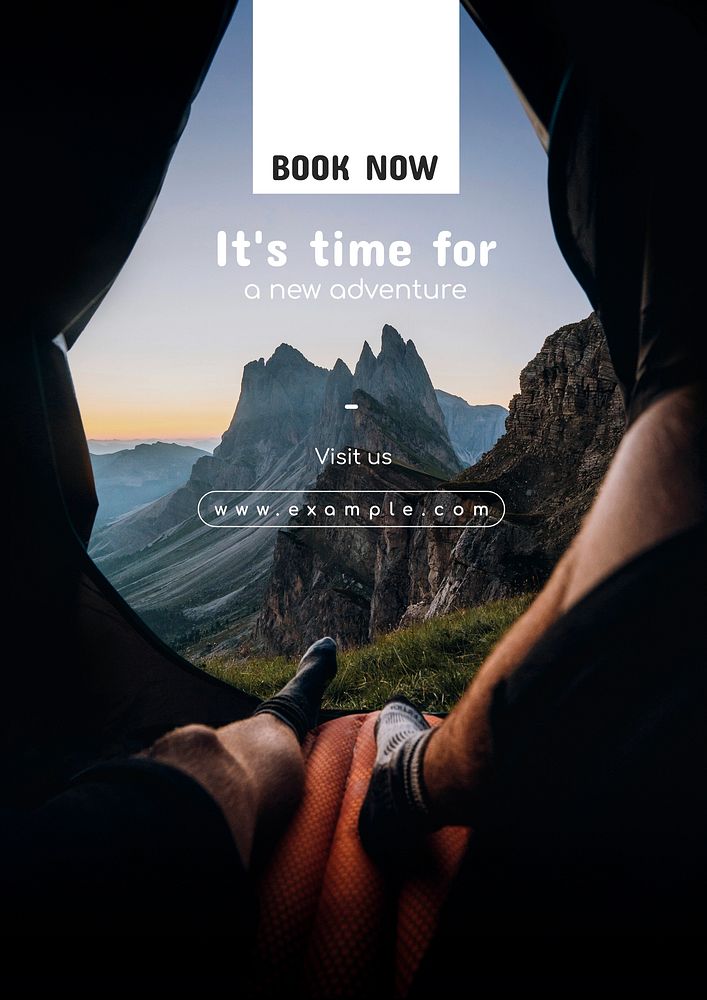 Book now poster template
