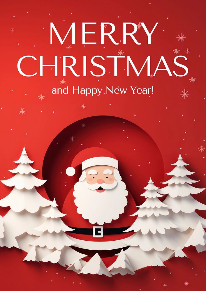Merry Christmas poster template