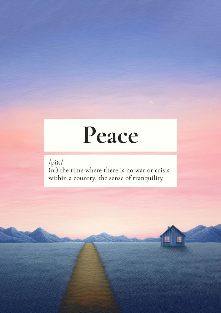 Peace poster template