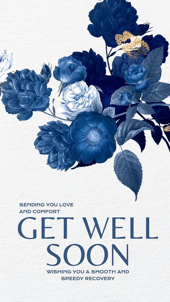 Get well soon Facebook story template