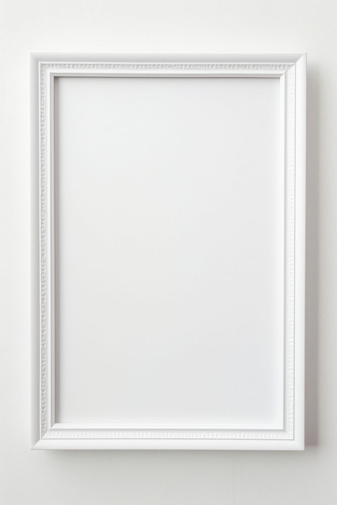 White frame white board photo frame.