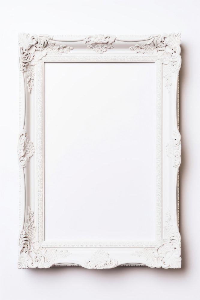 White frame blackboard mirror photo frame.