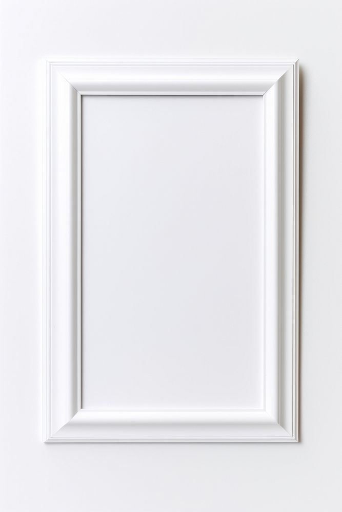 White frame white board.