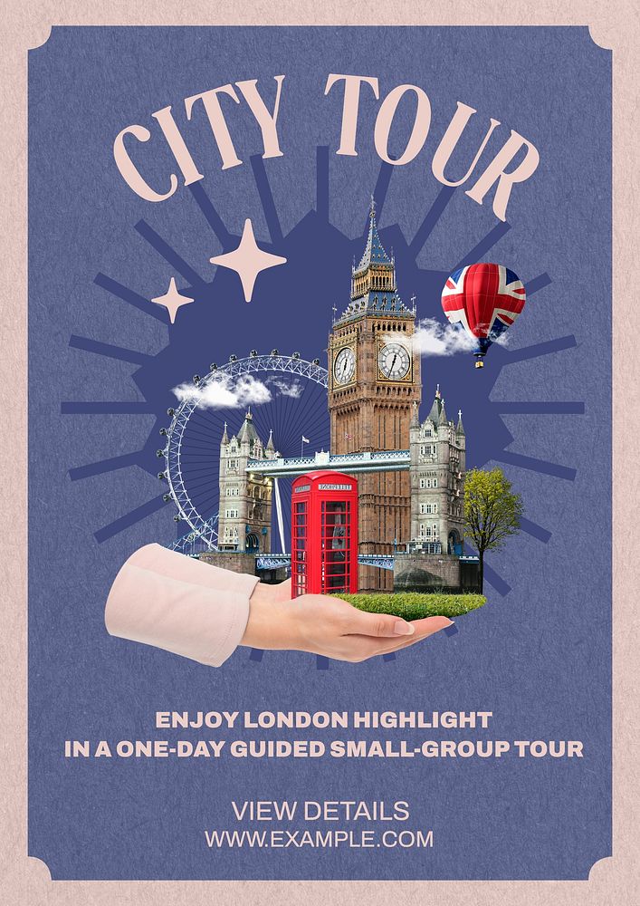 City tour poster template