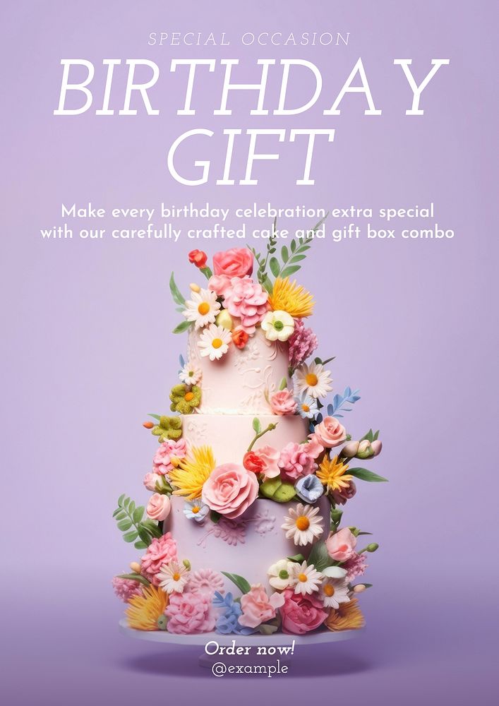 Birthday poster template