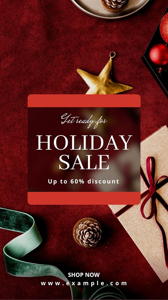 Holiday sale   Instagram post template
