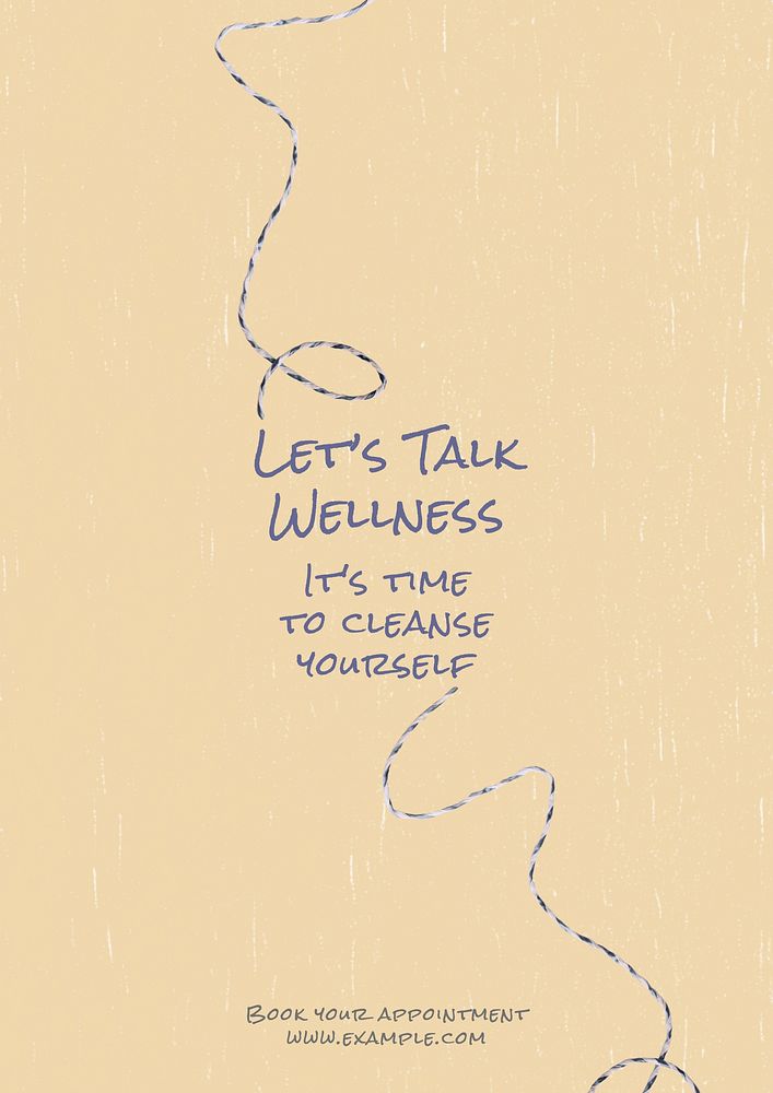 Wellness poster template