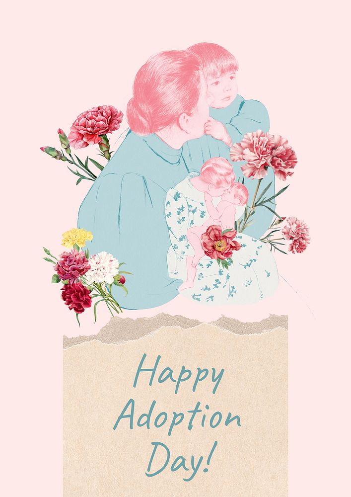 Happy Adoption Day poster template