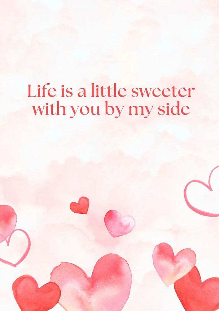 Sweet quote poster template