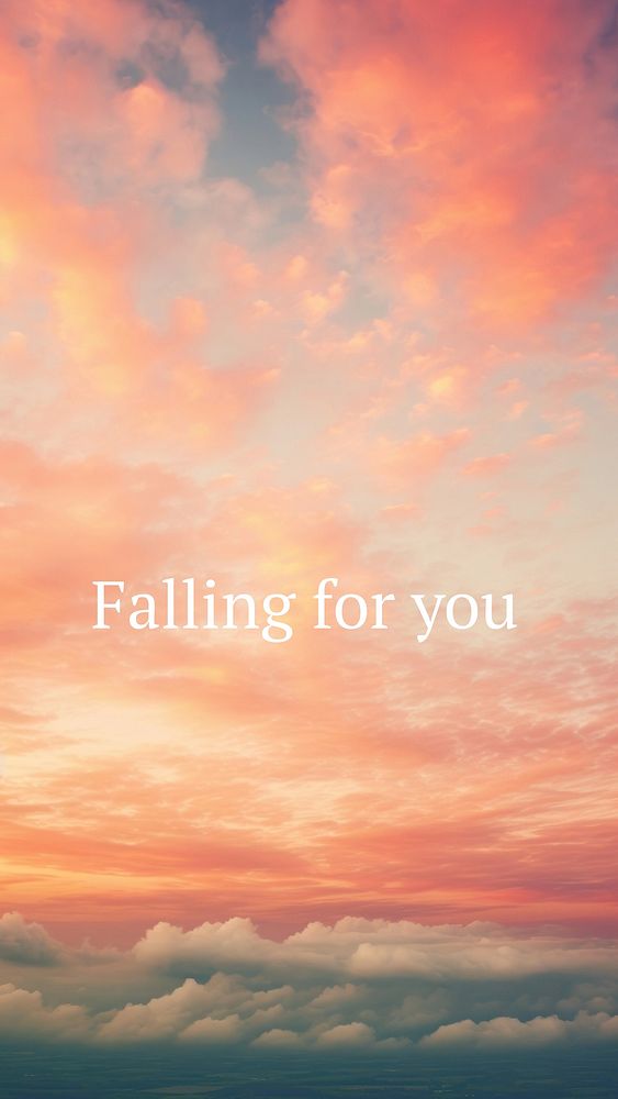 Falling for you Instagram story template